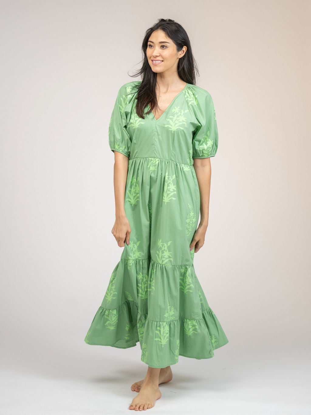 Beau & Ro Dress The Poppy Dress | Fern Jaipur Floral