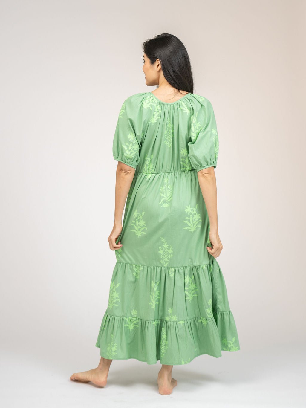 Beau & Ro Dress The Poppy Dress | Fern Jaipur Floral