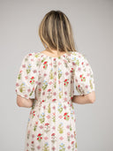 Beau & Ro Dress The Poppy Dress | Ivory Buti Flower