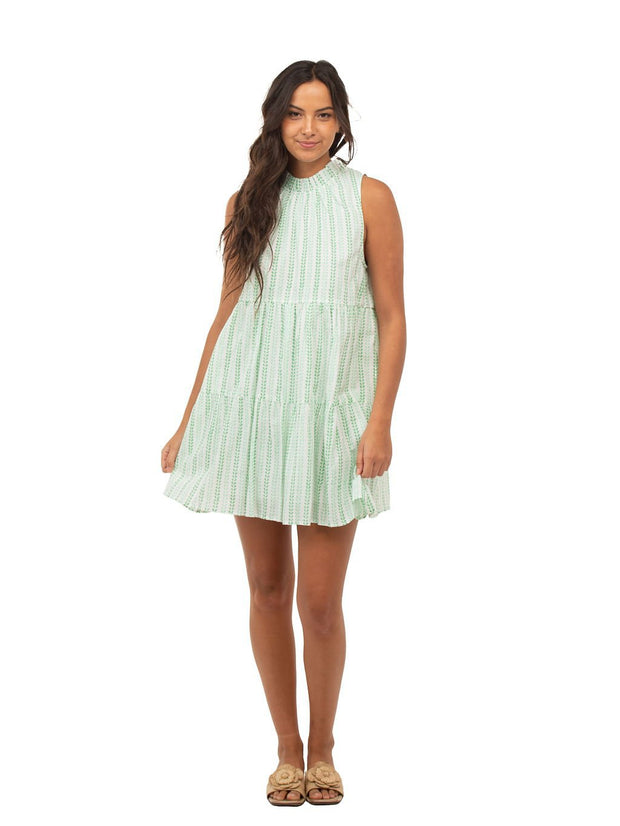Beau & Ro Dress The Retro Mini Dress | Green Vine