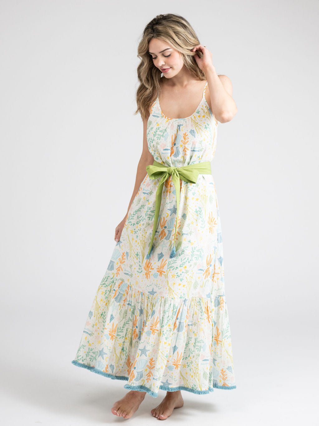 Beau & Ro Dress The Sunny Dress | Multi Stars & Shells