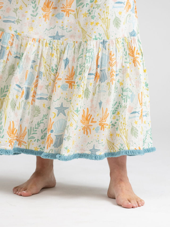 Beau & Ro Dress The Sunny Dress | Multi Stars & Shells