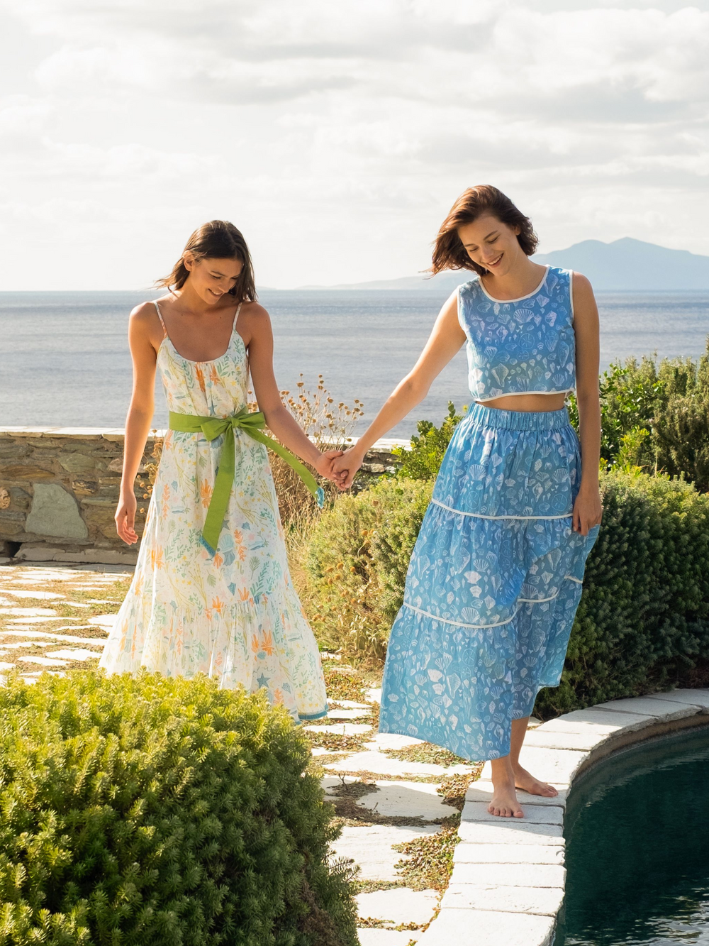 Beau & Ro Dress The Sunny Dress | Multi Stars & Shells
