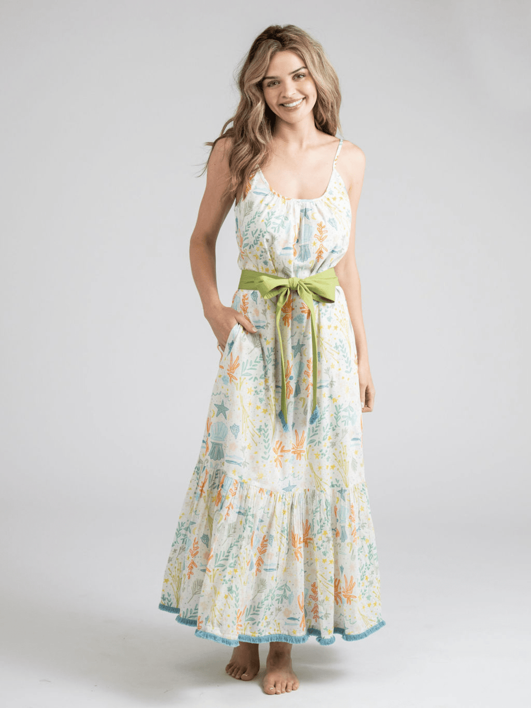 Beau & Ro Dress The Sunny Dress | Multi Stars & Shells