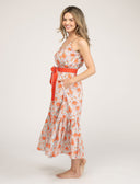 Beau & Ro Dress The Sunny Dress | Red Garden Swirl