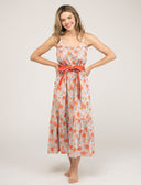 Beau & Ro Dress The Sunny Dress | Red Garden Swirl