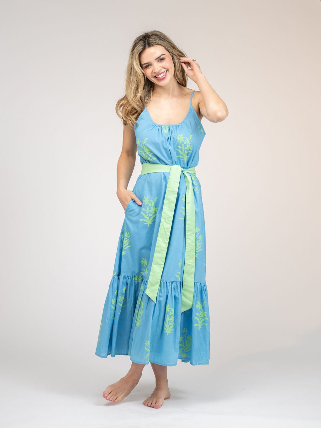 Beau & Ro Dress The Sunny Dress | Sky Jaipur Floral