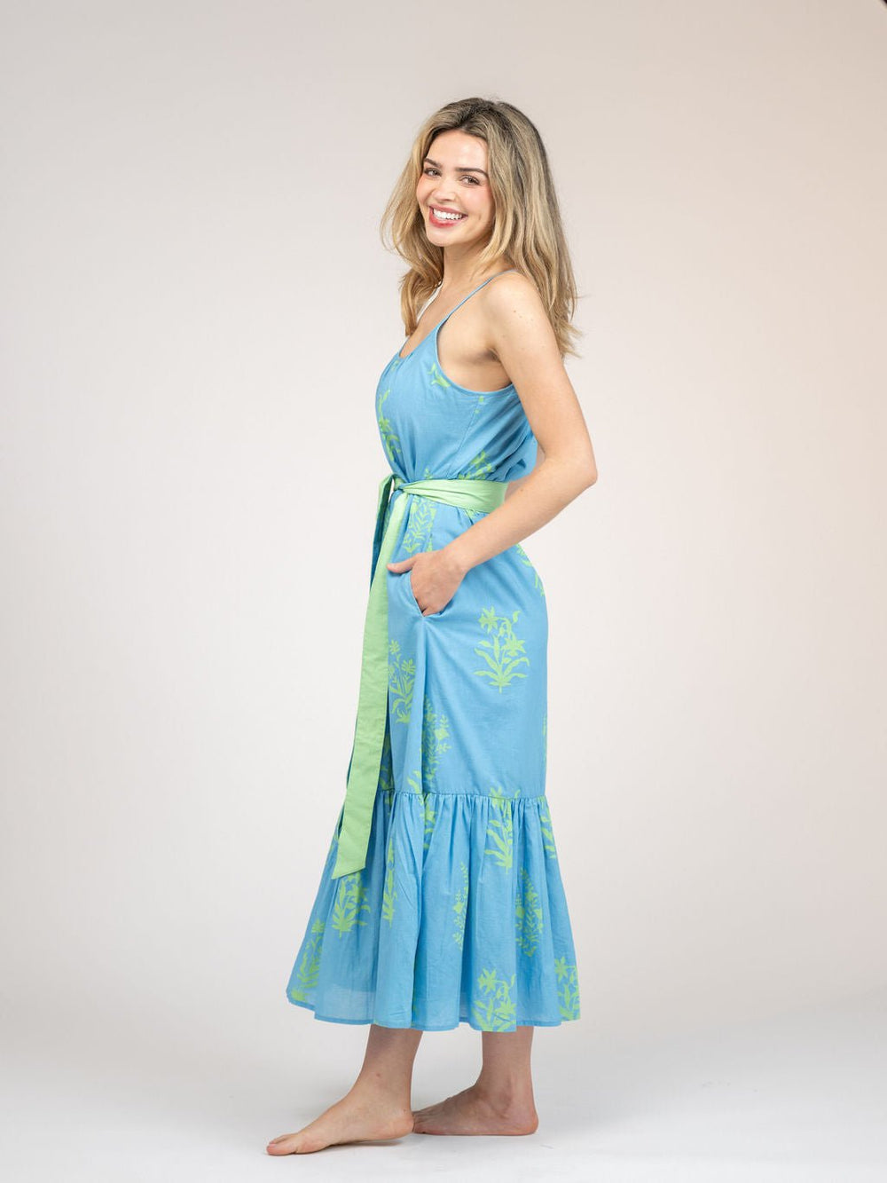 Beau & Ro Dress The Sunny Dress | Sky Jaipur Floral