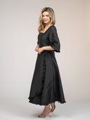 Beau & Ro Dress The Waverly Dress | Black Taffeta