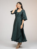 Beau & Ro Dress The Waverly Dress | Forest Taffeta