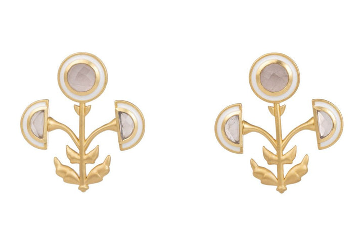 Beau & Ro Earrings Beau & Ro Jewelry | Marigold Earring in Pink Chalcedony