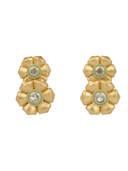 Beau & Ro Earrings Flower Earring in Green Amethyst