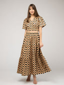 Beau & Ro Matching Set Small SAMPLE | The Abby Set | Gold Check Block | Small