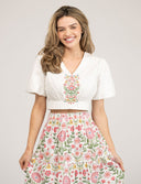 Beau & Ro Matching Set The Abby Set | Pink Folk Flower