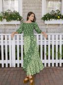 Beau & Ro Matching Set The Avi Top + Veda Skirt Set in Jaipur Green