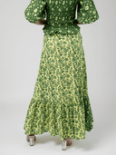 Beau & Ro Matching Set The Avi Top + Veda Skirt Set in Jaipur Green