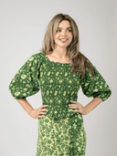 Beau & Ro Matching Set The Avi Top + Veda Skirt Set in Jaipur Green