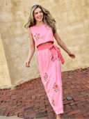 Beau & Ro Matching Set The Beach Tank + Sullivan Skirt Set | Pink Fleur