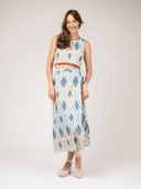 Beau & Ro Matching Set The Sarong Skirt + Beach Tank Set | Sundown Ikat