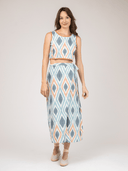 Beau & Ro Matching Set The Sarong Skirt + Beach Tank Set | Sundown Ikat