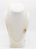 Beau & Ro Necklace 24 Inch Cream Gem Necklace