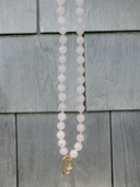 Beau & Ro Necklace 30 Inch Pink Gem Necklace