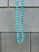 Beau & Ro Necklace 30 Inch Turquoise Gem Necklace