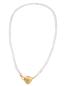 Beau & Ro Necklace Beau & Ro Jewelry | Heart Necklace in Crystal