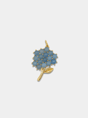 Beau & Ro Pendant Blue Hydrangea Pendant
