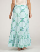 Beau & Ro Skirt Kit Made Skirt | Aqua Star Quilt