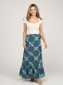 Beau & Ro Skirt Kit Made Skirt | Navy Star Quilt