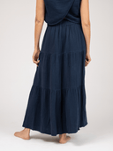 Beau & Ro Skirt Small SAMPLE | The Abby Skirt | Navy Gauze | Small
