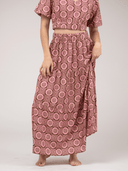 Beau & Ro Skirt Small SAMPLE | The Abby Skirt | Pink Flower Check | Small