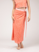 Beau & Ro Skirt Small SAMPLE | The Sarong Skirt | Pink Splatter | Small