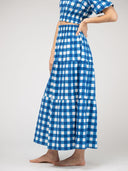 Beau & Ro Skirt The Abby Skirt | Blue Check Block