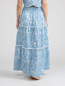Beau & Ro Skirt The Abby Skirt | Blue Shells