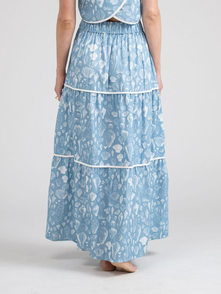 Beau & Ro Skirt The Abby Skirt | Blue Shells
