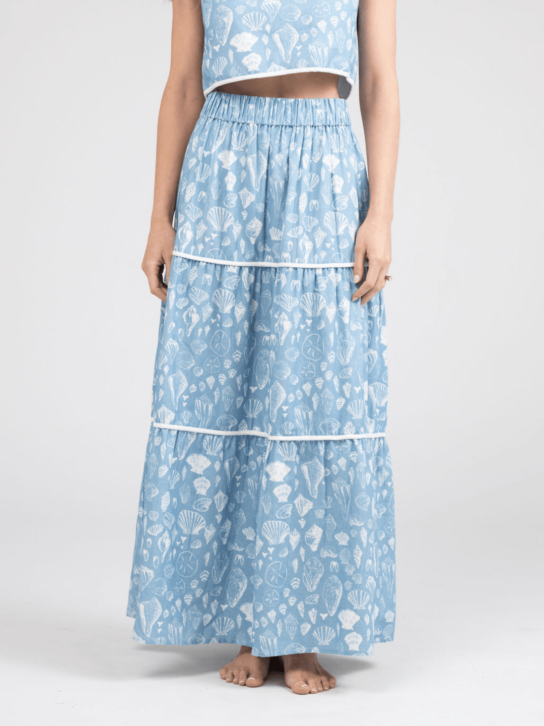 Beau & Ro Skirt The Abby Skirt | Blue Shells