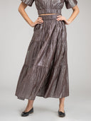 Beau & Ro Skirt The Abby Skirt | Brown Shine