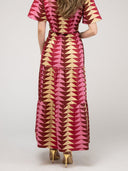 Beau & Ro Skirt The Abby Skirt | Cranberry Bagru Triangle