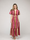 Beau & Ro Skirt The Abby Skirt | Cranberry Bagru Triangle