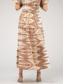 Beau & Ro Skirt The Abby Skirt | Eco Brown Ikat