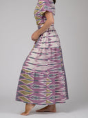 Beau & Ro Skirt The Abby Skirt | Eco Purple Ikat