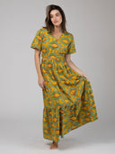 Beau & Ro Skirt The Abby Skirt | Eco Yellow Ikat