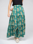 Beau & Ro Skirt The Abby Skirt | Green Cheetah
