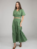 Beau & Ro Skirt The Abby Skirt | Green Foliage