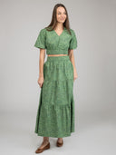 Beau & Ro Skirt The Abby Skirt | Green Foliage