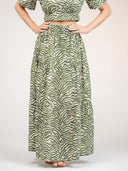 Beau & Ro Skirt The Abby Skirt | Green Zebra