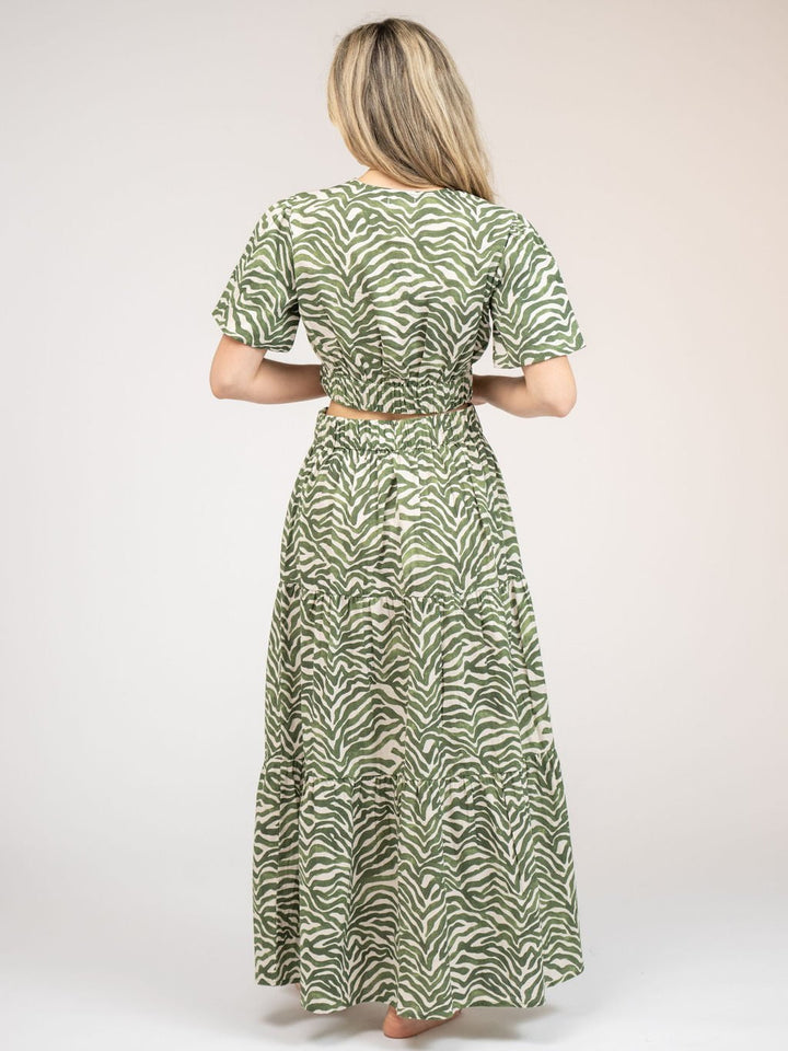 Beau & Ro Skirt The Abby Skirt | Green Zebra