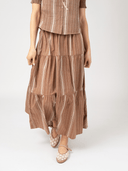 Beau & Ro Skirt The Abby Skirt in Brown Arrow